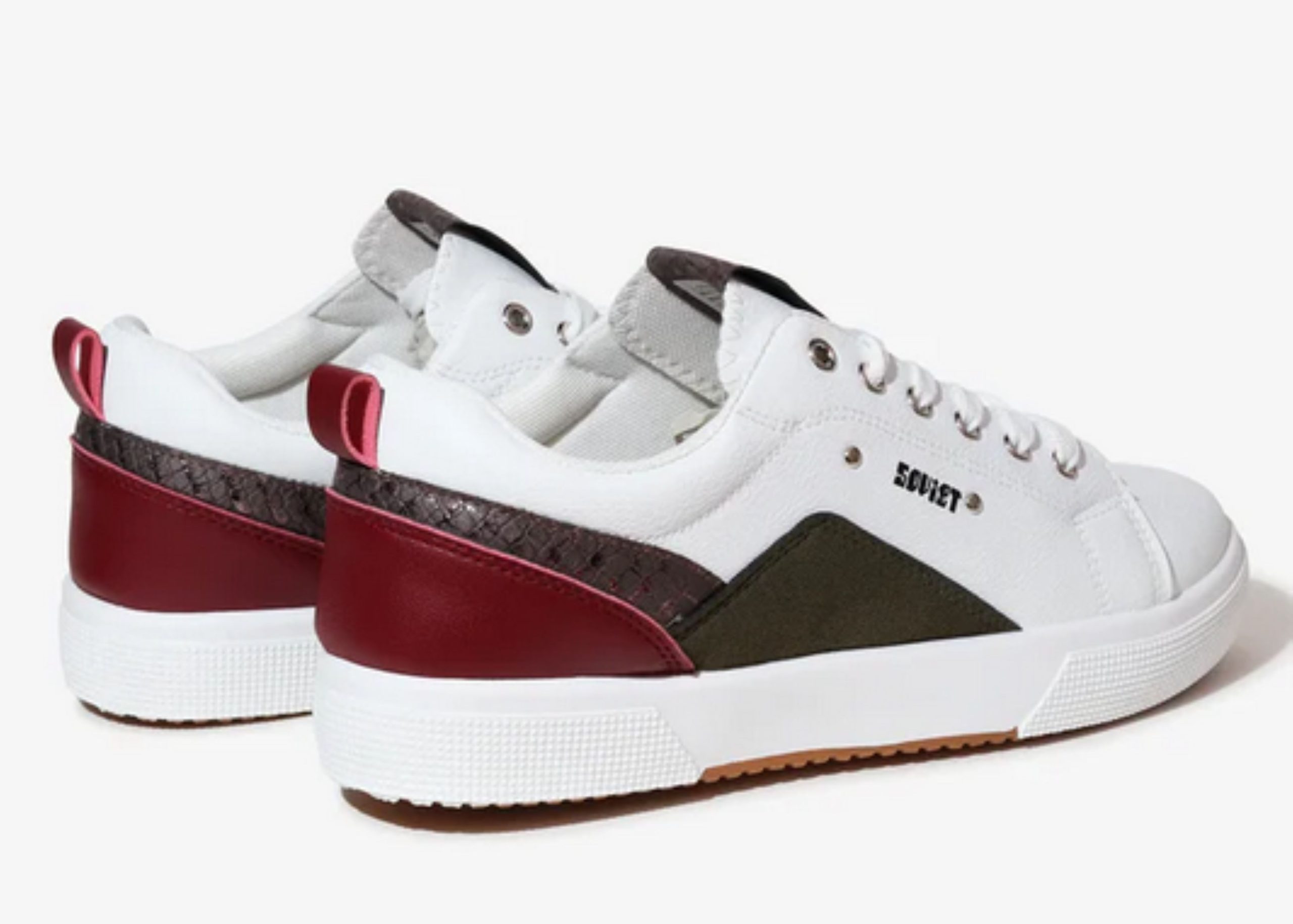 SOVIET L-COCO BLANCO S-0933 SNEAKER WHITE PURPLE - Shoe Emporiuim